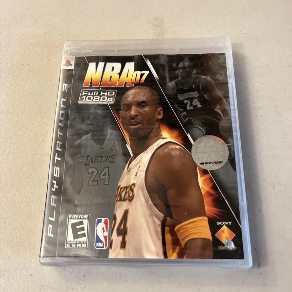Play station 3 NBA 07 Full HD 1080p Kobe Bryant On Cover Factory Sealed